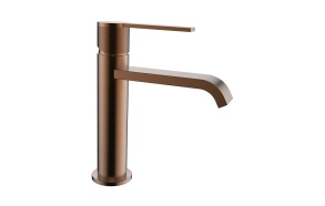 basin mixer Tulip, brushed rose gold PVD