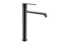 high basin mixer Tulip, gun metal PVD