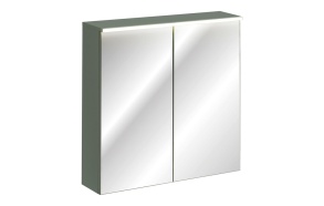 Mirror cabinet 80cm 2 doors with LED lighting