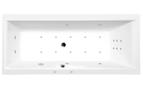 CLEO HYDRO-AIR hydromassage Bath tub, 180x90x48 cm, white