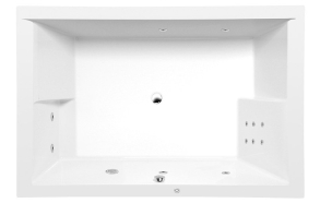 DUPLA HYDRO hydromassage Bath tub, 180x120x54 cm, white
