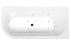 ASTRA R HYDRO-AIR hydromassage Bath tub, 165x80x48cm, white
