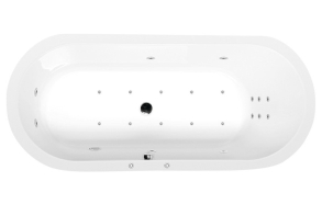 ASTRA HYDRO-AIR hydromassage Bath tub, 165x75x48 cm, white