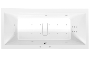 MARLENE HYDRO-AIR hydromassage Bath tub, 190x90x48 cm, white