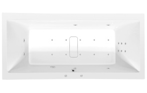 MARLENE HYDRO-AIR hydromassage Bath tub, 190x90x48 cm, white