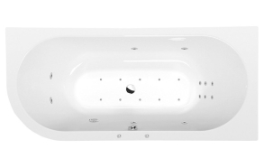 VIVA R HYDRO-AIR hydromassage Bath tub, 180x80x47 cm, white