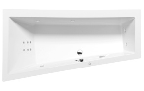 ANDRA L HYDRO hydromassage Bath tub, 170x90x45 cm, white