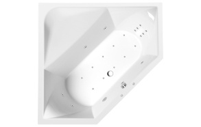 FLOSS HYDRO-AIR hydromassage Bath tub, 145X145x50cm, white