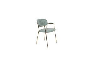 Armchair Jolien Gold/Light Green