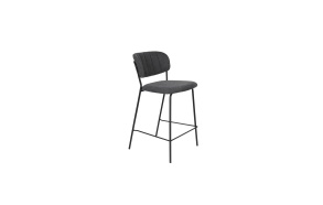 Counter Stool Jolien Black/Dark Grey