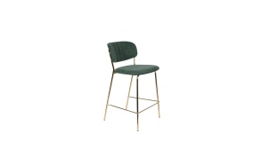 Counter Stool Jolien Gold/Dark Green