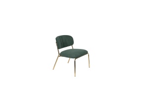 Lounge Chair Jolien Gold/Dark Green