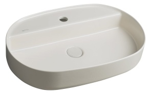 INFINITY OVAL Countertop Washbasin, 60x40 cm, Ivory