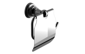 DIAMOND Toilet Paper Holder with Cover, chrome