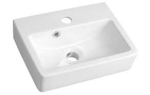 Ceramic Washbasin Noam 37x28 cm, white