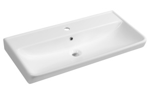 NEON Ceramic Washbasin 80x41,5cm, white