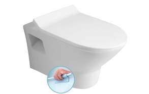 rimless seina wc pott Imogen 36x50 cm, valge