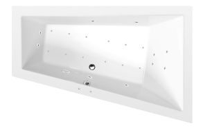 massaaživann  TRIANGL R  180x120x50cm,  Active Hydro-Air,  kroom