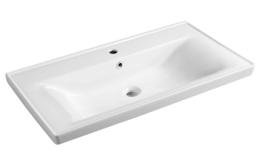 SAVA 90 Ceramic Vanity Unit Washbasin 90x46cm, white