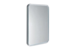 FLOAT LED backlit mirror 60x80cm, white frame