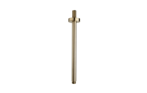 luxury shower arm 30 cm ceiling mount, brushed brass