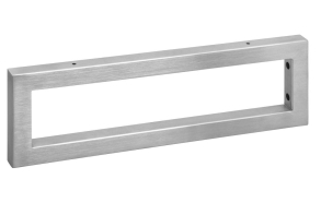 support bracket 490x150x30 mm, brushed stainless steel, 1pc