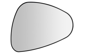 LED peegel Elena 20W, 68x96 cm, matt must