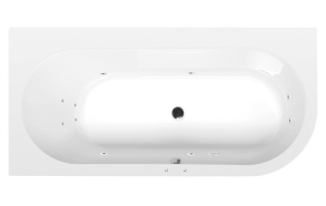 massaaživann  ASTRA L  165x80x48cm,  Active Hydro,  kroom