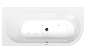 massaaživann  ASTRA L  165x80x48cm,  Highline Hydro-Air,  kroom