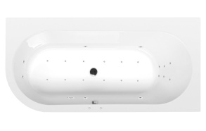 massaaživann  ASTRA R  165x80x48cm,  Attraction Hydro-Air,  kroom