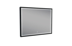 LED peegel 80x60 cm, mat must, "antifog"