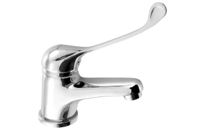 HOFFER Washbasin Mixer Tap without Pop Up Waste, madical lever, chrome
