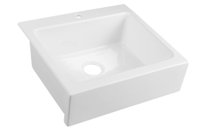 ARYA ceramic sink 66x62cm, 1 tap hole, white