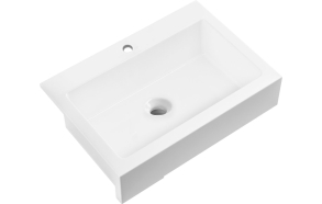 ARYA ceramic sink 86x62cm, 1 tap hole, white