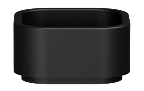 HAKO counter top ceramic washbasin 30x30cm, black matt