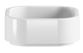 HAKO counter top ceramic washbasin 40x40cm, white