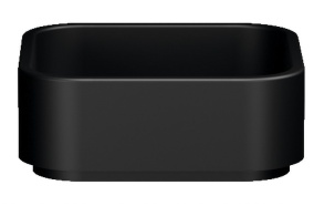 valamu tööpinnale Hako 40x40 cm, must matt