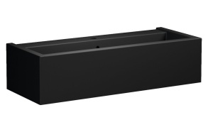 KANAAL ceramic washbasin 100x40cm, black matt