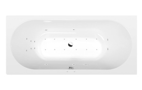 massaaživann  VIVA B  185x80x47cm,  Attraction Hydro-Air,  kroom