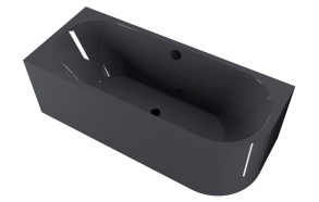 VIVA L MONOLITH Asymmetric Bath 180x75x60cm, grey