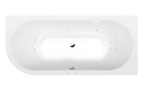 massaaživann  VIVA R  185x80x47cm,  Active Hydro,  kroom