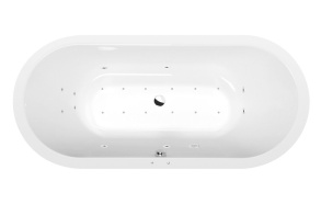 massaaživann  VIVA O  185x80x47cm,  Active Hydro-Air,  kroom