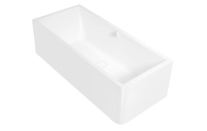 MARLENE CURVE L MONOLITH Rectangular bath 165x75x63cm, white