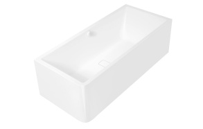 MARLENE CURVE R MONOLITH Rectangular bath 165x75x63cm, white