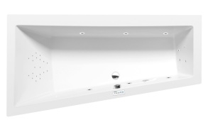 ANDRA L Whirlpool Bath, 180x90x45cm, Highline Hydro, chrome