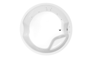 massaaživann  ROYAL ROUND  172x172x49cm,  Attraction Hydro,  kroom