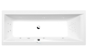 CLEO Whirlpool Bath, 170x70x48cm, Highline Hydro, chrome