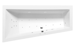 massaaživann  ANDRA L  160x90x45cm,  Attraction Hydro-Air,  kroom