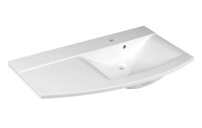 ARAS Cultured Marble Washbasin 105,2x50,5cm, right/white