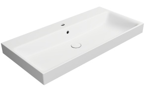 NUBES ceramic washbasin 100x50cm, white matt